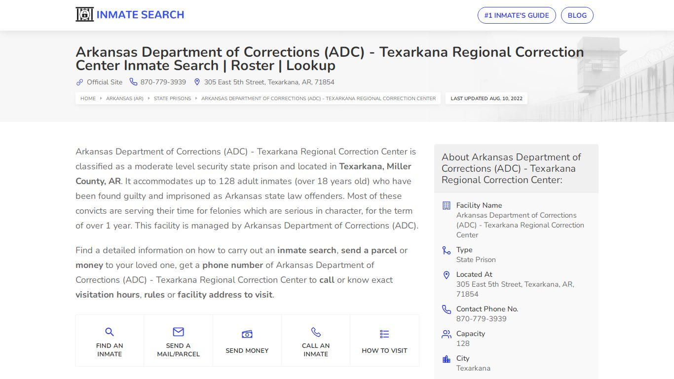 Arkansas Department of Corrections (ADC) - Texarkana ...
